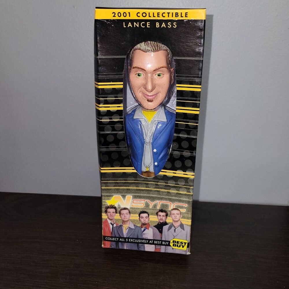 N SYNC Lance Bass 2001 Bobble Head Doll 8-inch Best Buy Exclusive